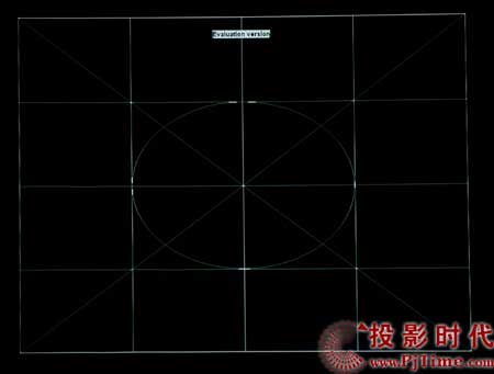 點(diǎn)擊放大,奧圖碼(OPTOMA)EP747投影機(jī)線條和文字效果