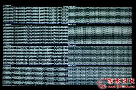 點(diǎn)擊放大,明基VL3735液晶電視文本測(cè)試