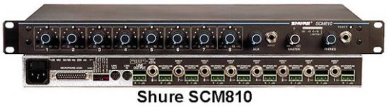 SHURE SCM810 8 通道話筒混音器