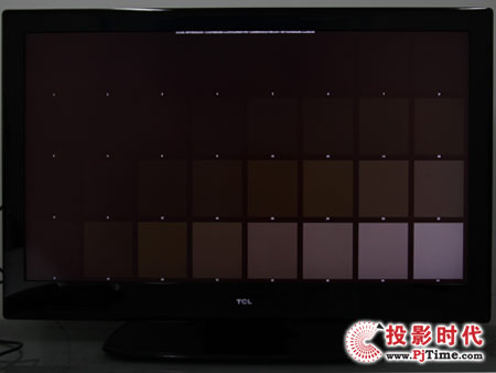 TCL L46P10FBE藍光互聯(lián)網(wǎng)電視:灰階對比度測試
