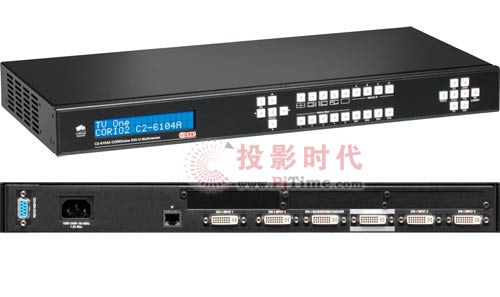 TVONE推出CORIOview C2-6104A 4畫面DVI-U處理器
