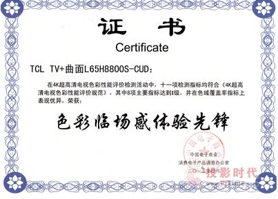 ɫur(ji)Ҏ(gu)tTCL TV+H8800ͨ^ߵȼJ(rn)C