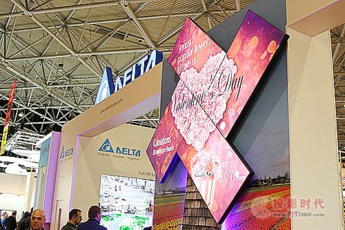 __(d)ISE 2017չʾȫ4KⱳͶ@ʾVivitek̽®a(chn)Ʒ