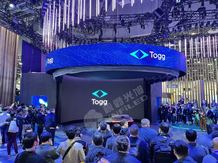 ҕ���������ϵ��LED�@ʾ�����ʰ���Togg��܇��˾CESչ��(hu��)