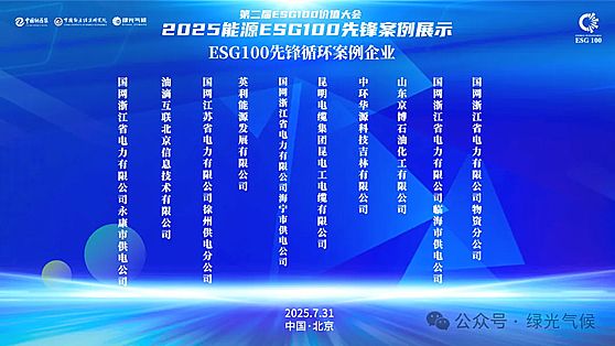 �ڶ���ESG100�rֵ�������2025��Դ�c�P(gu��n)�I�a(ch��n)�I(y��)�߶�Փ����ESG100����չʾ����ھ����_